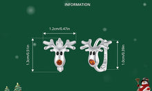 Load image into Gallery viewer, Cute Reindeer Hoops