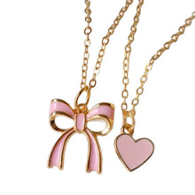 Load image into Gallery viewer, *Sweetheart Bow Layered Necklace*