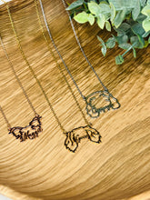 Load image into Gallery viewer, *Preorder: Custom Pet Name and Silhouette Necklace*
