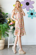 Load image into Gallery viewer, Floral Ruffled V-Neck Dress