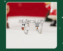 Load image into Gallery viewer, Cute Reindeer Hoops