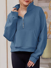 Load image into Gallery viewer, The Mindi Half Zip Semi- Crop