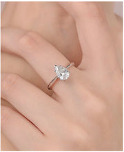 Load image into Gallery viewer, Radiant Elegance Pear Moissanite Ring- SIZE 6