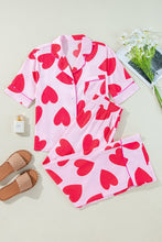 Load image into Gallery viewer, The Jamie Big Heart Two-Piece Pajama Set