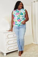 Load image into Gallery viewer, Floral Print Ruffle Shoulder Blouse