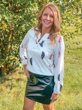 Load image into Gallery viewer, Feather Long Sleeve Blouse