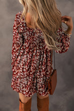 Load image into Gallery viewer, The Jacqueline Sheer Sleeve Floral Fall Dress