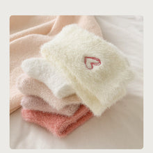 Load image into Gallery viewer, rts: Fuzzy Valentine Heart Socks