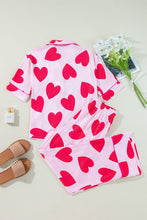 Load image into Gallery viewer, The Jamie Big Heart Two-Piece Pajama Set