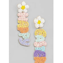 Load image into Gallery viewer, Easter Hand Beaded Earrings