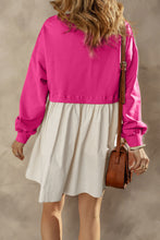 Load image into Gallery viewer, Round Neck Long Sleeve Mini Dress