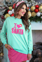 Load image into Gallery viewer, I Love Santa Sweatshirt