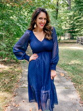 Load image into Gallery viewer, Swiss Dot Midi Dress