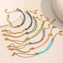Load image into Gallery viewer, Preorder: Gemstone Rope Chain Bracelets