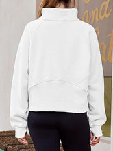 Load image into Gallery viewer, The Mindi Half Zip Semi- Crop