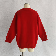 Load image into Gallery viewer, The Jolisa Repeating Heart Red Sweater