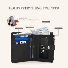 Load image into Gallery viewer, rts: Quilted or Checker Vegan Leather Wallets