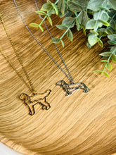Load image into Gallery viewer, *Preorder: Custom Pet Name and Silhouette Necklace*