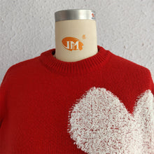 Load image into Gallery viewer, The Jolisa Repeating Heart Red Sweater