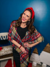 Load image into Gallery viewer, Classic Plaid Blanket Scarf