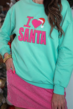 Load image into Gallery viewer, I Love Santa Sweatshirt