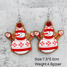 Load image into Gallery viewer, *RTS* Holiday Wood Teardrop Dangles