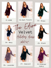 Load image into Gallery viewer, Edina Velvet Holiday dress