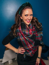 Load image into Gallery viewer, Classic Plaid Blanket Scarf