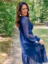 Load image into Gallery viewer, Swiss Dot Midi Dress