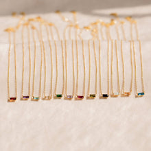 Load image into Gallery viewer, * Dainty Birthstone Pendant Necklace * FEBRUARY