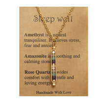 Load image into Gallery viewer, RTS: Natural Stone Healing Pendant Necklace