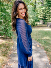 Load image into Gallery viewer, Swiss Dot Midi Dress