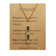 Load image into Gallery viewer, RTS: Natural Stone Healing Pendant Necklace