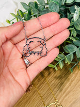 Load image into Gallery viewer, *Preorder: Custom Pet Name and Silhouette Necklace*