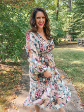 Load image into Gallery viewer, Printed Long Sleeve Midi Dress SAMPLE