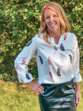 Load image into Gallery viewer, Feather Long Sleeve Blouse