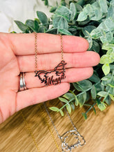 Load image into Gallery viewer, *Preorder: Custom Pet Name and Silhouette Necklace*
