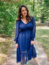 Load image into Gallery viewer, Swiss Dot Midi Dress