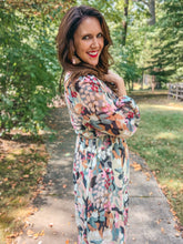 Load image into Gallery viewer, Printed Long Sleeve Midi Dress SAMPLE