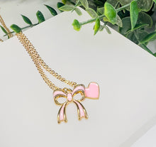 Load image into Gallery viewer, *Sweetheart Bow Layered Necklace*
