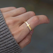 Load image into Gallery viewer, Preorder: Sterling Cross Ring