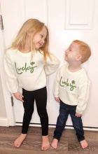 Load image into Gallery viewer, RTS: Kids Rope Embroidered Lucky Sweater-