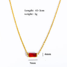 Load image into Gallery viewer, * Dainty Birthstone Pendant Necklace * FEBRUARY
