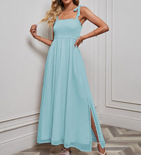 Load image into Gallery viewer, The Kayla Double Slit Swiss Dot Maxi