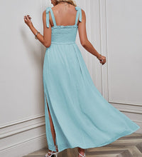 Load image into Gallery viewer, The Kayla Double Slit Swiss Dot Maxi