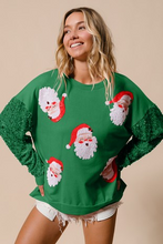 Load image into Gallery viewer, Santa Face Top
