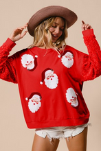 Load image into Gallery viewer, Santa Face Top
