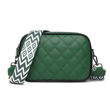 Load image into Gallery viewer, Quilted Stitch Vegan Leather Crossbody Purse