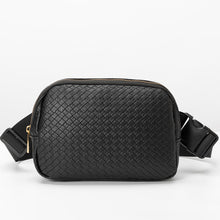 Load image into Gallery viewer, Vegan Leather and Nylon Weaved Bum Bag