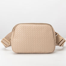 Load image into Gallery viewer, Vegan Leather and Nylon Weaved Bum Bag